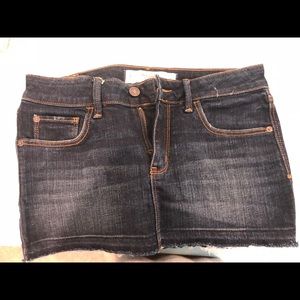 Jean mini skirt